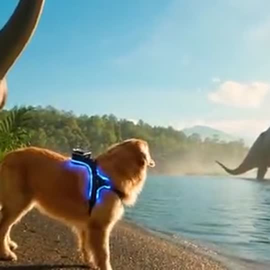 Pet with Dinosaurs with a pet