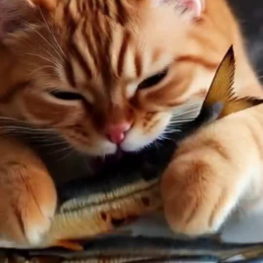 AI Mukbang with a pet