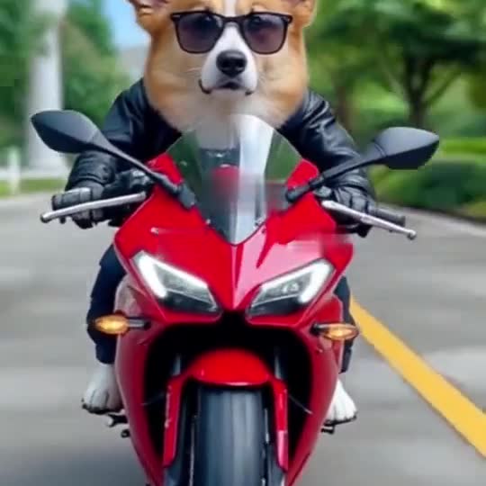Pet Biker with a pet