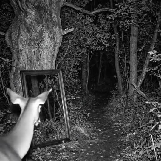 Pet Trail Cam with a pet