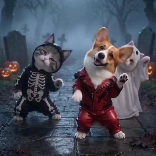 Thriller Dance with a pet